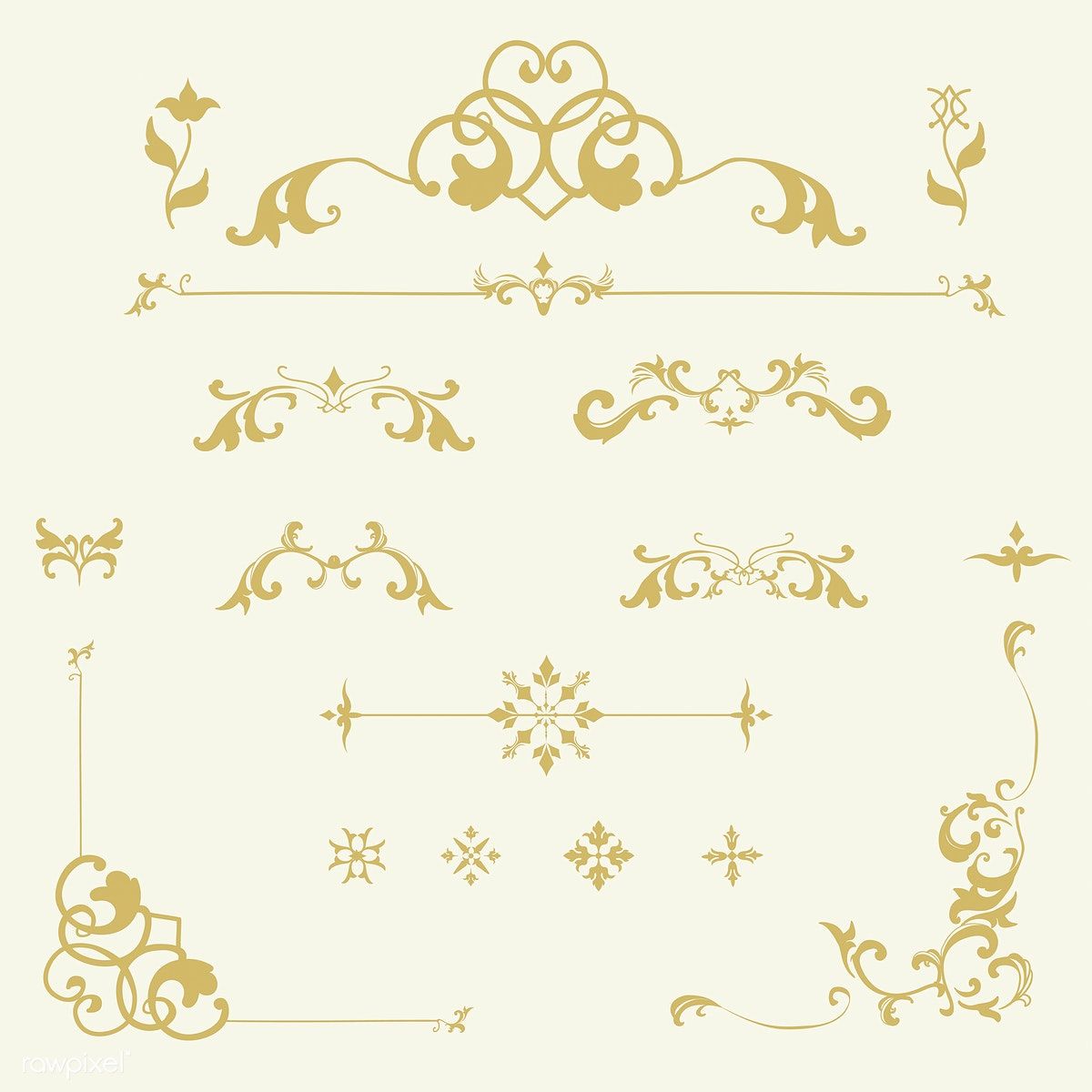 1200x1200 Download Premium Vector Of Vintage Flourish Ornament Frame Vector