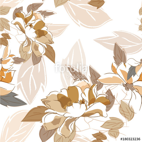500x500 Japanese Pattern Flower Vector Gold Natural Background Stock
