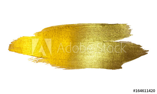 500x300 Gold Foil Vector Illustration Watercolor Texture Paint Stain