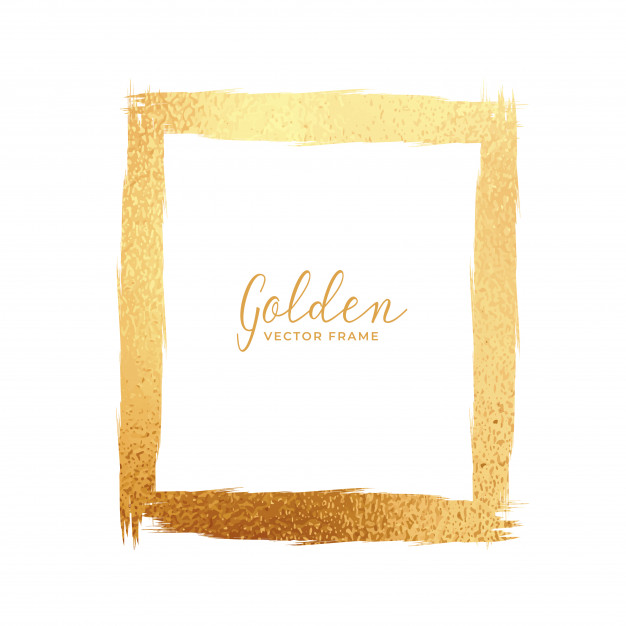 626x626 Abstract Gold Foil Texture Frame Vector Free Download