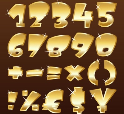 Gold Metallic Fonts Free Vector Download 399x368 Gold Metallic Fonts Free Vector Download