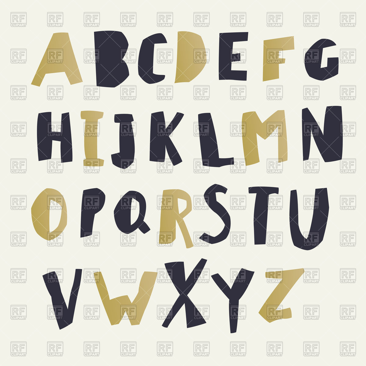 Paper Cut Alphabet 1200x1200 Paper Cut Alphabet