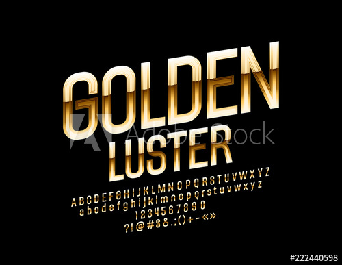 Vector Golden Luster Elegant Font Glamour Alphabet Letters 500x387 Vector Golden Luster Elegant Font Glamour Alphabet Letters