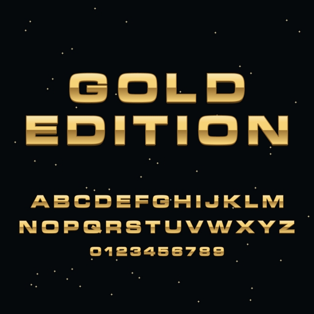 Gold Lettering Alphabet Premium Vector Art Font For Free Download 640x640 Gold Lettering Alphabet Premium Vector Art Font For Free Download