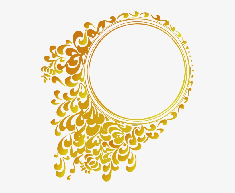 820x674 Gold Frame Png Vector