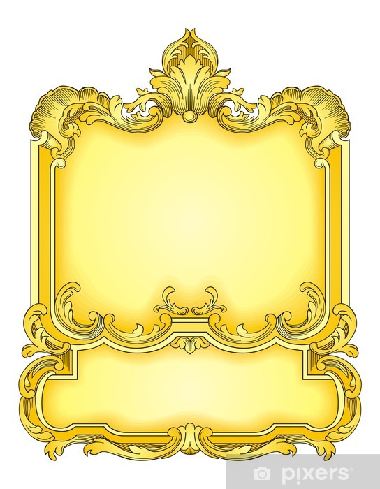 544x700 Gold Frame Vector Wall Mural We Live To Change