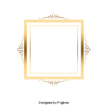 360x360 Vector Gold Pattern Frame, Golden, Gold Frame, Gold
