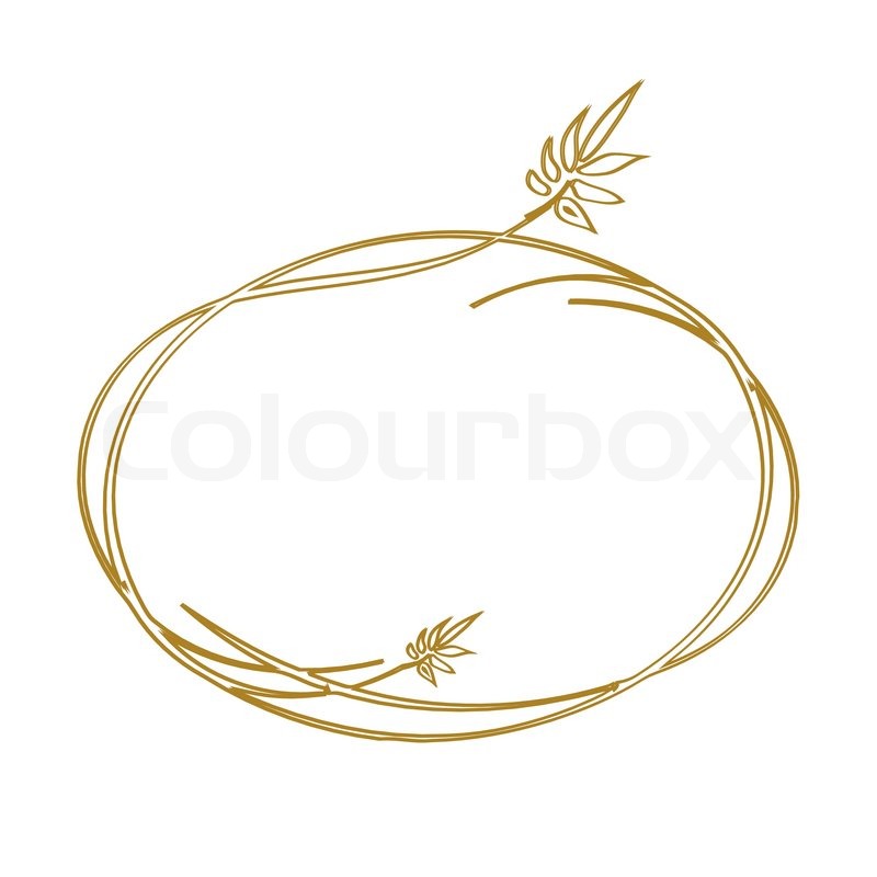 800x800 Golden Vintage Frame