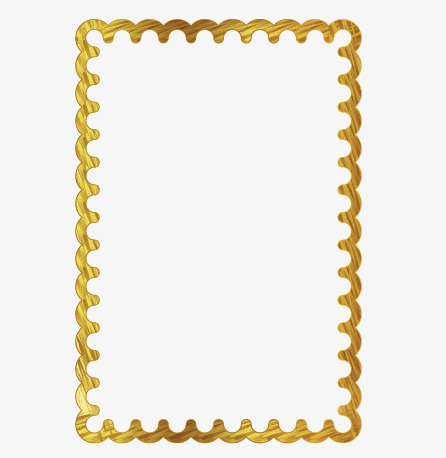 446x458 Gold Frame Border Vector Free Download Golden Wave Vector Border