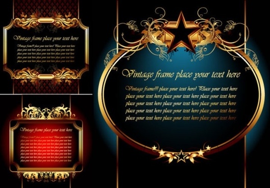529x368 Gold Frame Vector Free Vector Download