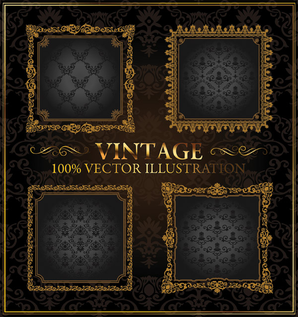 600x638 Europeanstyle Gold Frame