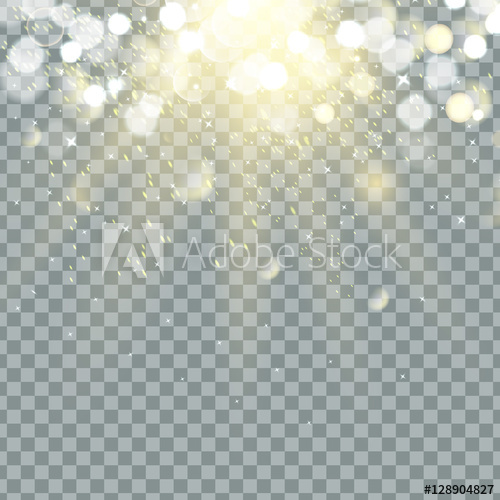 500x500 Transparent Glow Light Effect Star Burst With Sparkles Gold