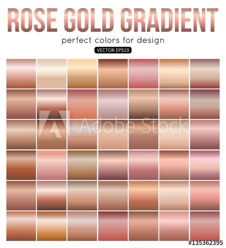 455x500 Rose Gold Gradient Perfect Colors For Design Vector Illustration