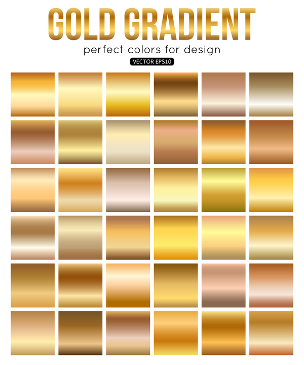 600x720 Gold Gradient Material Vector Free Download