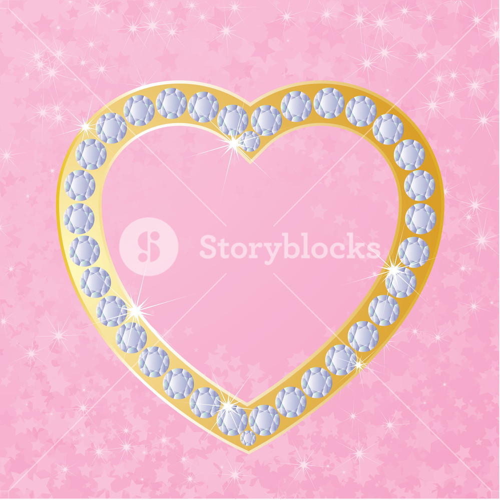 999x1000 Gold Hearts Vector Royalty Free Stock Image