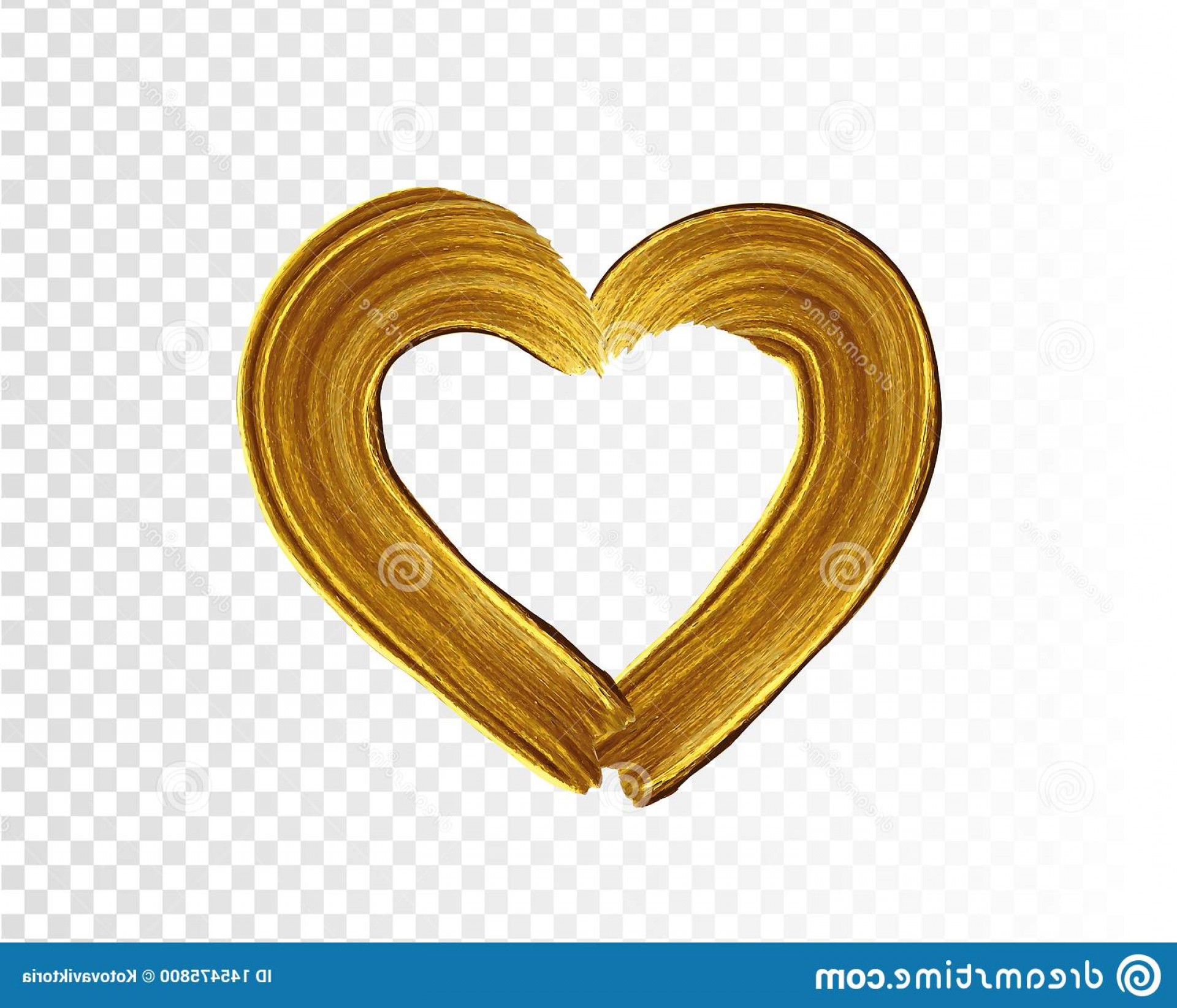1920x1645 Brush Stroke Texture Heart Symbol Vector Gold Paint Smear Stroke