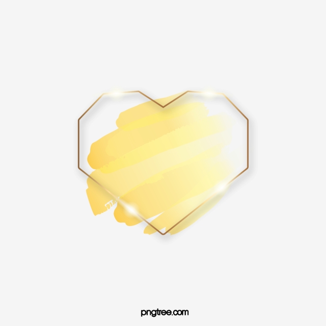 640x640 Valentines Day Golden Heart Border, Geometric, Wedding, Valentines