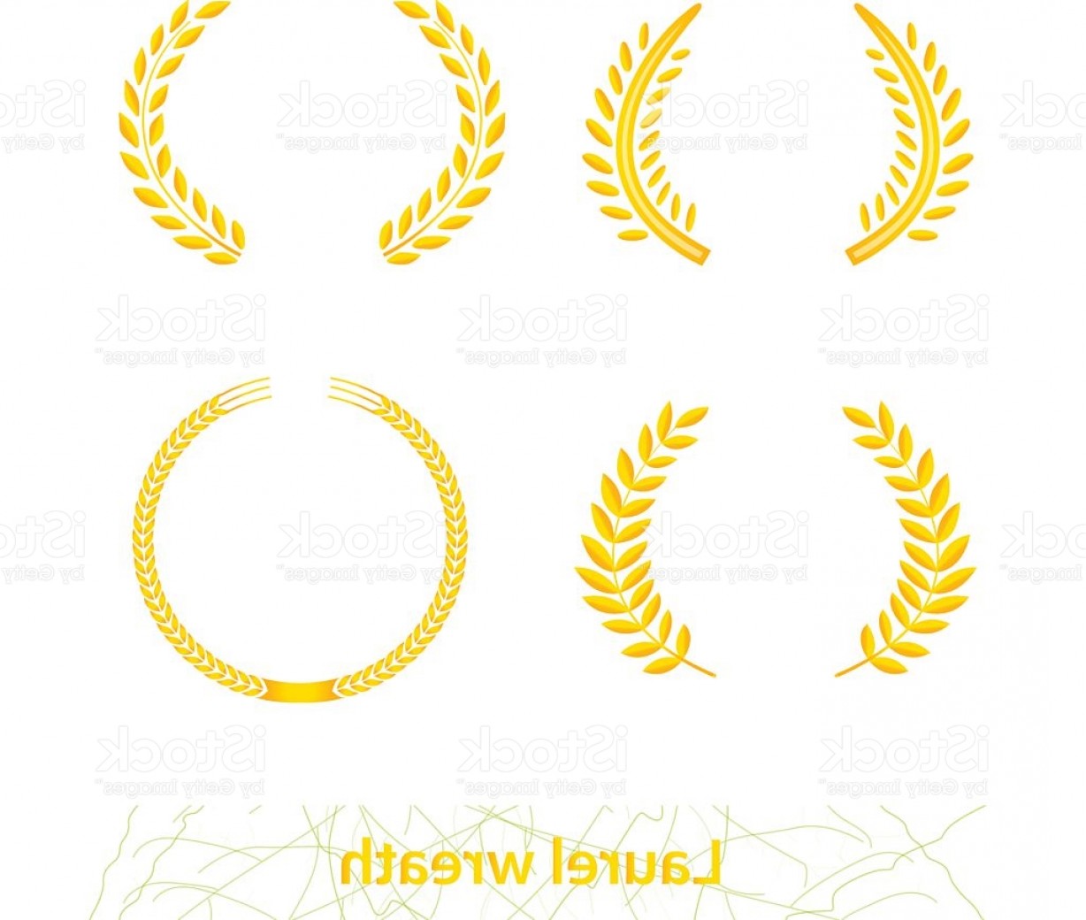 Gold Laurel Wreaths Vector Elements Gm Createmepink 1228x1040 Gold Laurel Wreaths Vector Elements Gm Createmepink