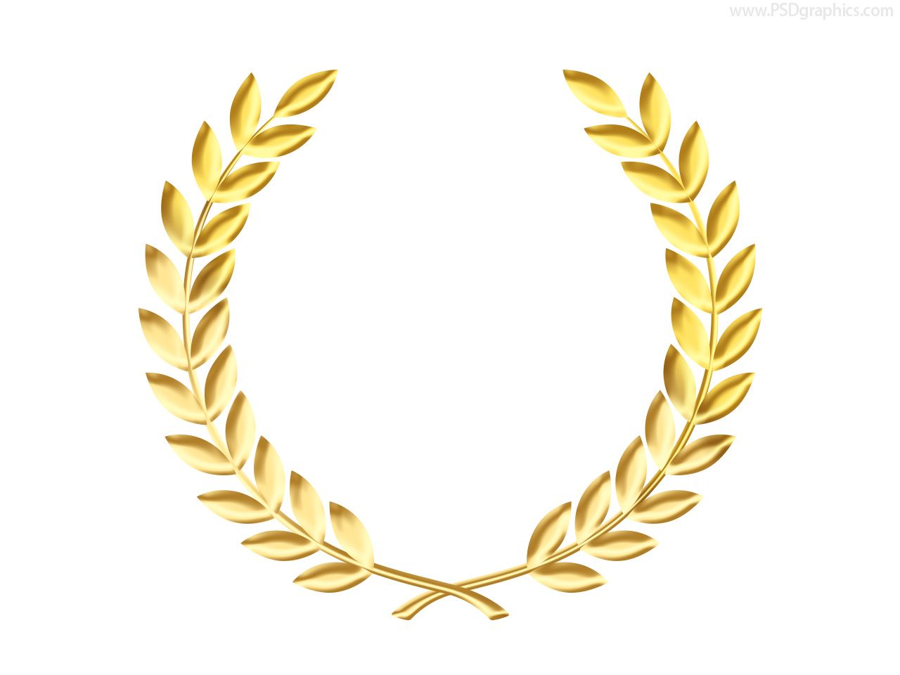 Gold Laurel Wreath Medal Template 1280x960 Gold Laurel Wreath Medal Template