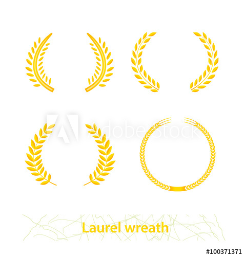 Gold Laurel Wreaths Vector Elements It Can Be Used In The Design 478x500 Gold Laurel Wreaths Vector Elements It Can Be Used In The Design