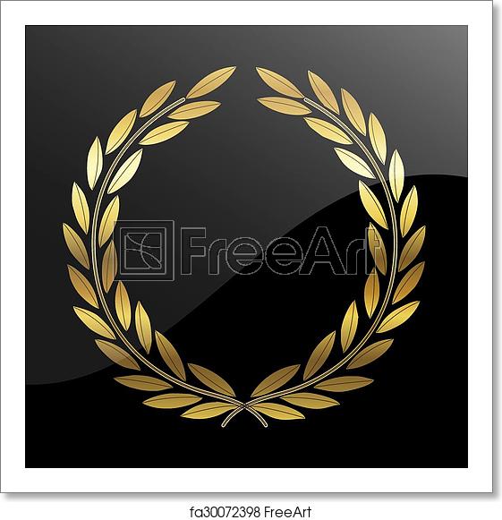 Free Art Print Of Golden Laurel Wreath Gold Laurel Wreath, Vector 561x581 Free Art Print Of Golden Laurel Wreath Gold Laurel Wreath, Vector