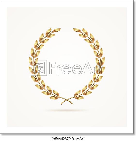 Free Art Print Of Golden Laurel Wreath Golden Laurel Wreath 561x581 Free Art Print Of Golden Laurel Wreath Golden Laurel Wreath