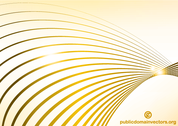 600x425 Abstract Golden Wave Line Background Vector