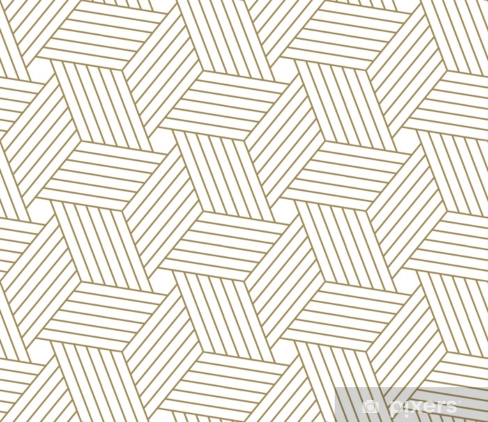 700x606 Modern Simple Geometric Vector Seamless Pattern With Gold Line