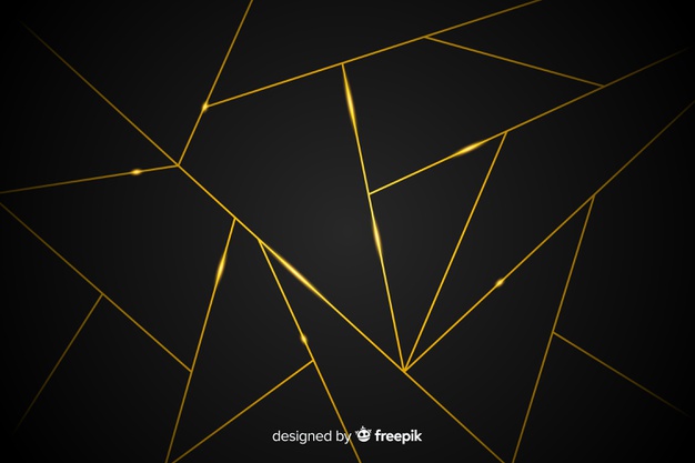 626x417 Dark Background With Golden Lines Vector Free Download