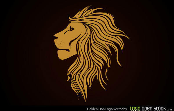 600x381 Golden Lion Logo Vector Free