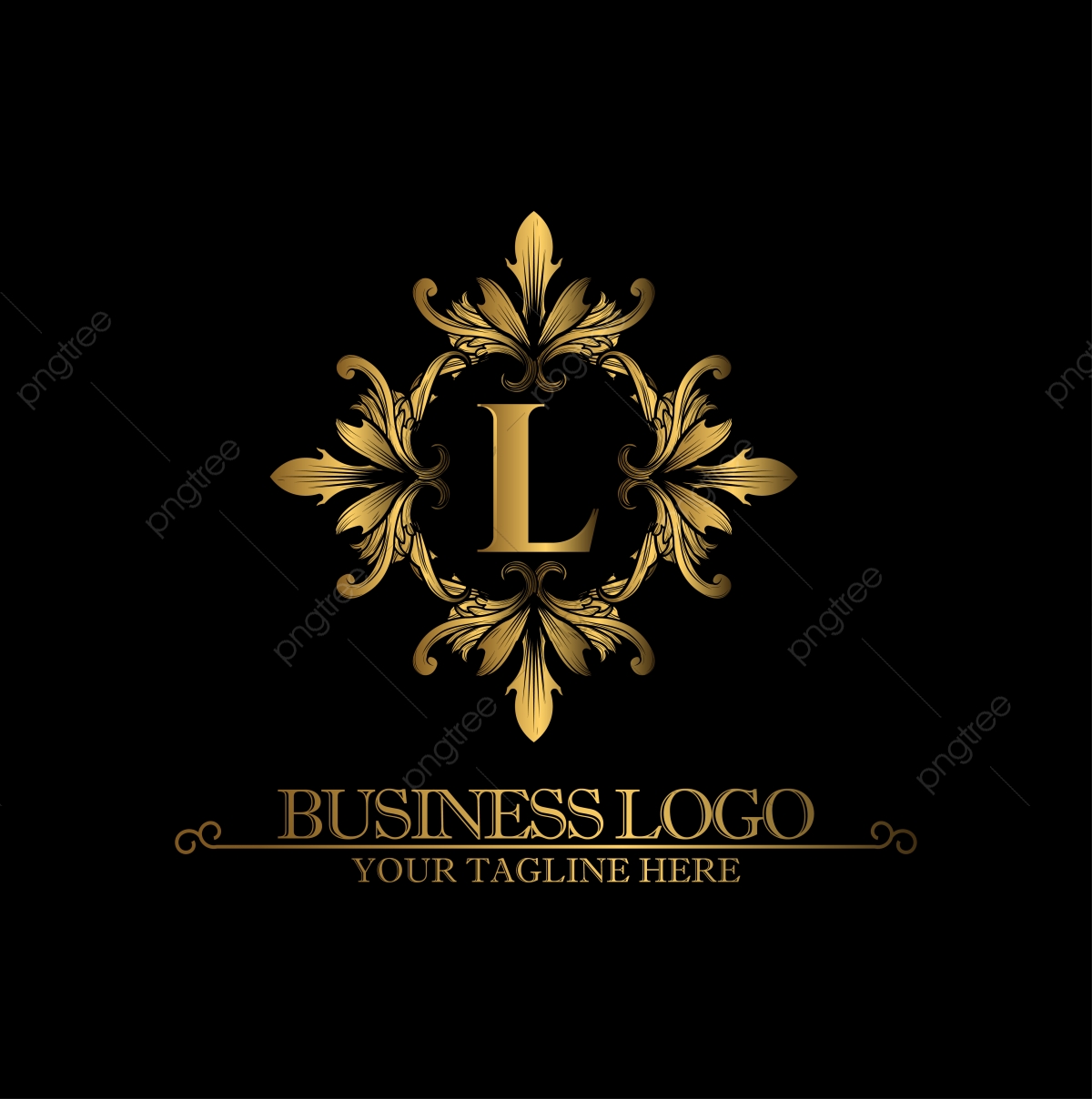1200x1208 Luxury Gold Logo With The Letter L, Graphic Design, Art Work