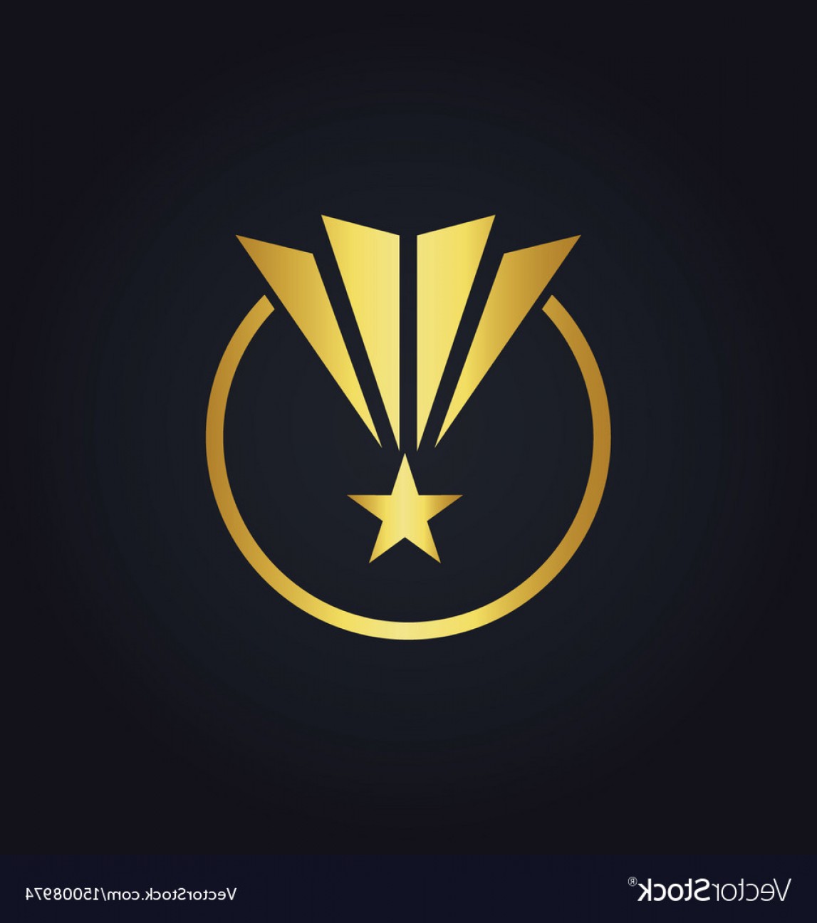 1147x1296 Star Pride Round Shape Victory Gold Logo Vector Soidergi