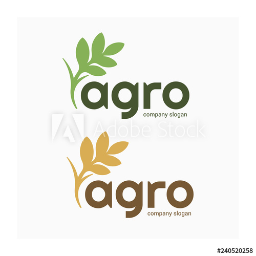 500x500 Agro Company Logo Vector Nature And Farming Logotype Label