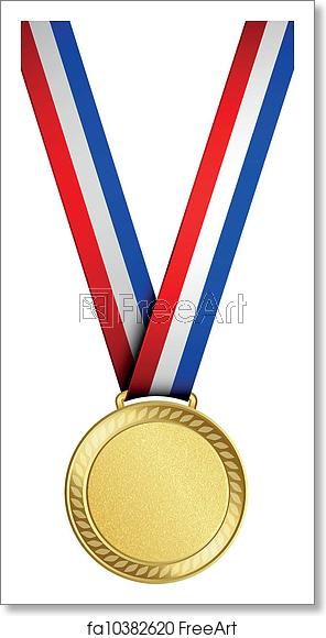 296x580 Free Art Print Of Gold Medal Vector Illustration Of Gold Medal