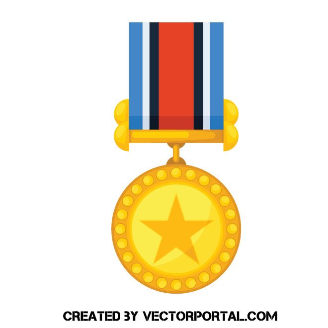 660x660 Gold Medal Vector Clip Art Athletic Free Vector Images, Clip