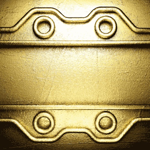 499x499 Golden Metallic Vintage Backgrounds Design Vector Free Vectors
