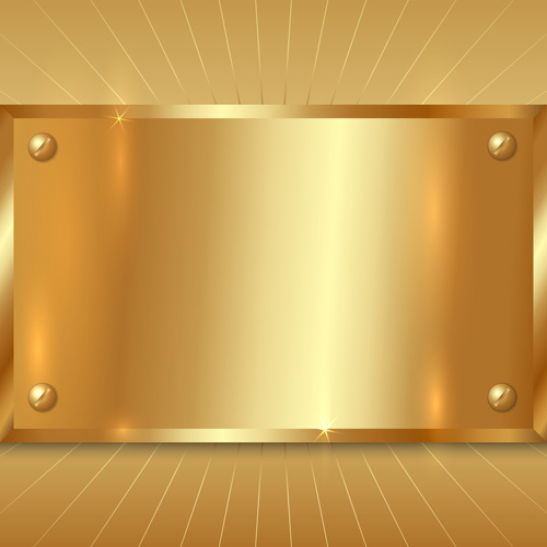 500x500 Shiny Golden Metallic Vector Background Free Vector