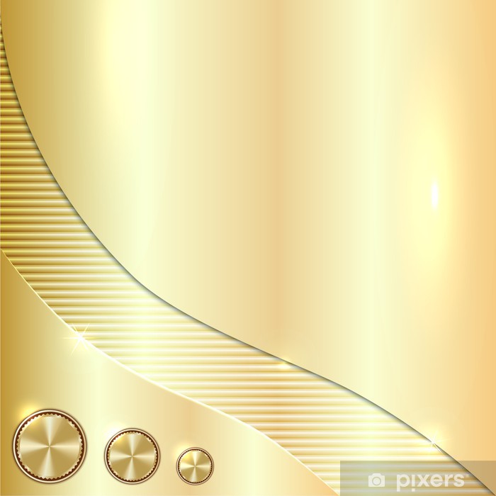 700x700 Vector Golden Metallic Background Wall Mural