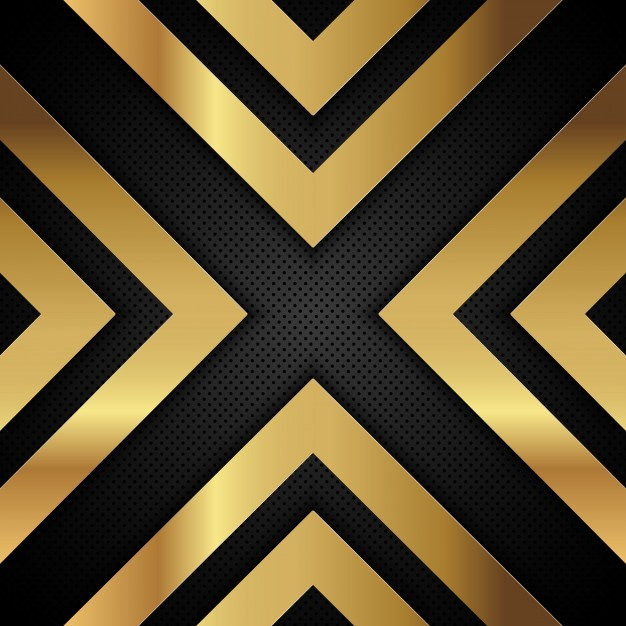 626x626 Excelent Gold Metallic Arrow Shapes On A Perforated Metal