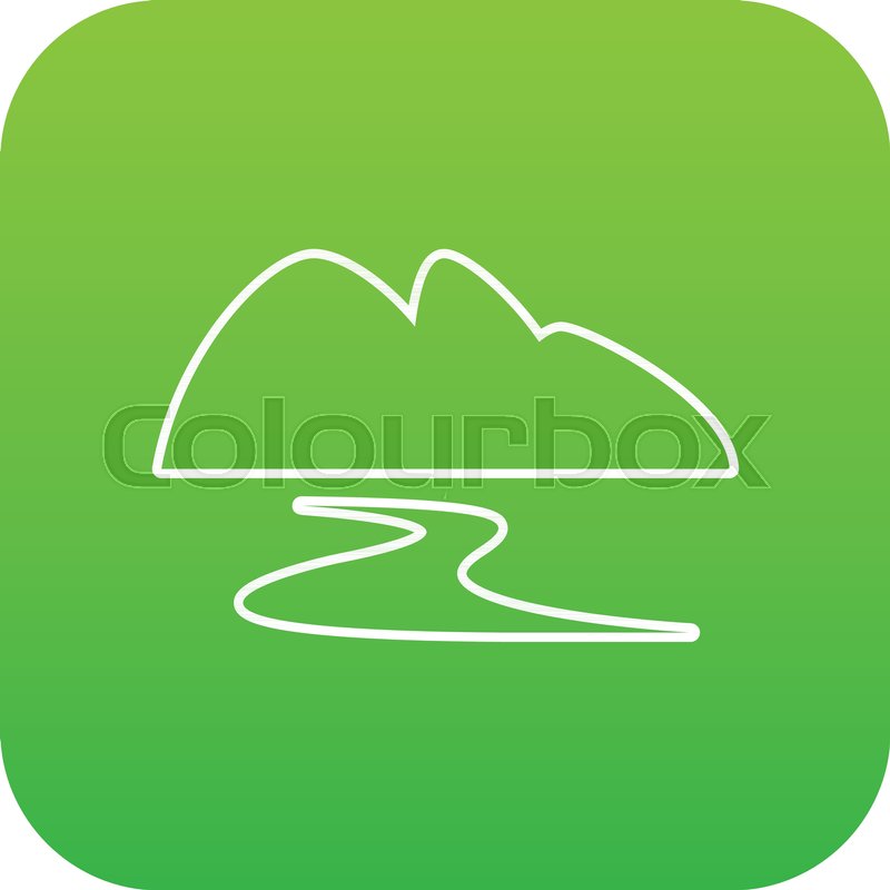 800x800 New Gold Mine Icon Green Vector Stock Vector Colourbox