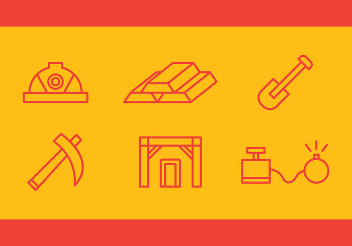 700x490 Free Gold Mine Vector Icons