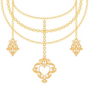 Gold Chain Necklace With Love Word Pendant Vector Catchsplace 300x300 Gold Chain Necklace With Love Word Pendant Vector Catchsplace