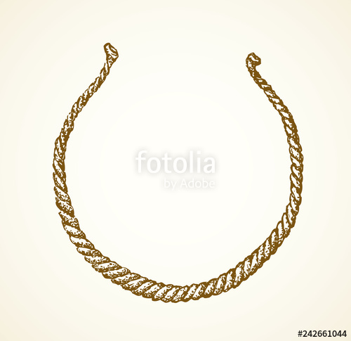 Ancient Necklace Vector Drawing Stock Image And Royalty Free 500x485 Ancient Necklace Vector Drawing Stock Image And Royalty Free