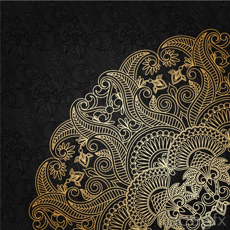 Gold Pattern Vector at Vectorified.com | Collection of Gold Pattern ...