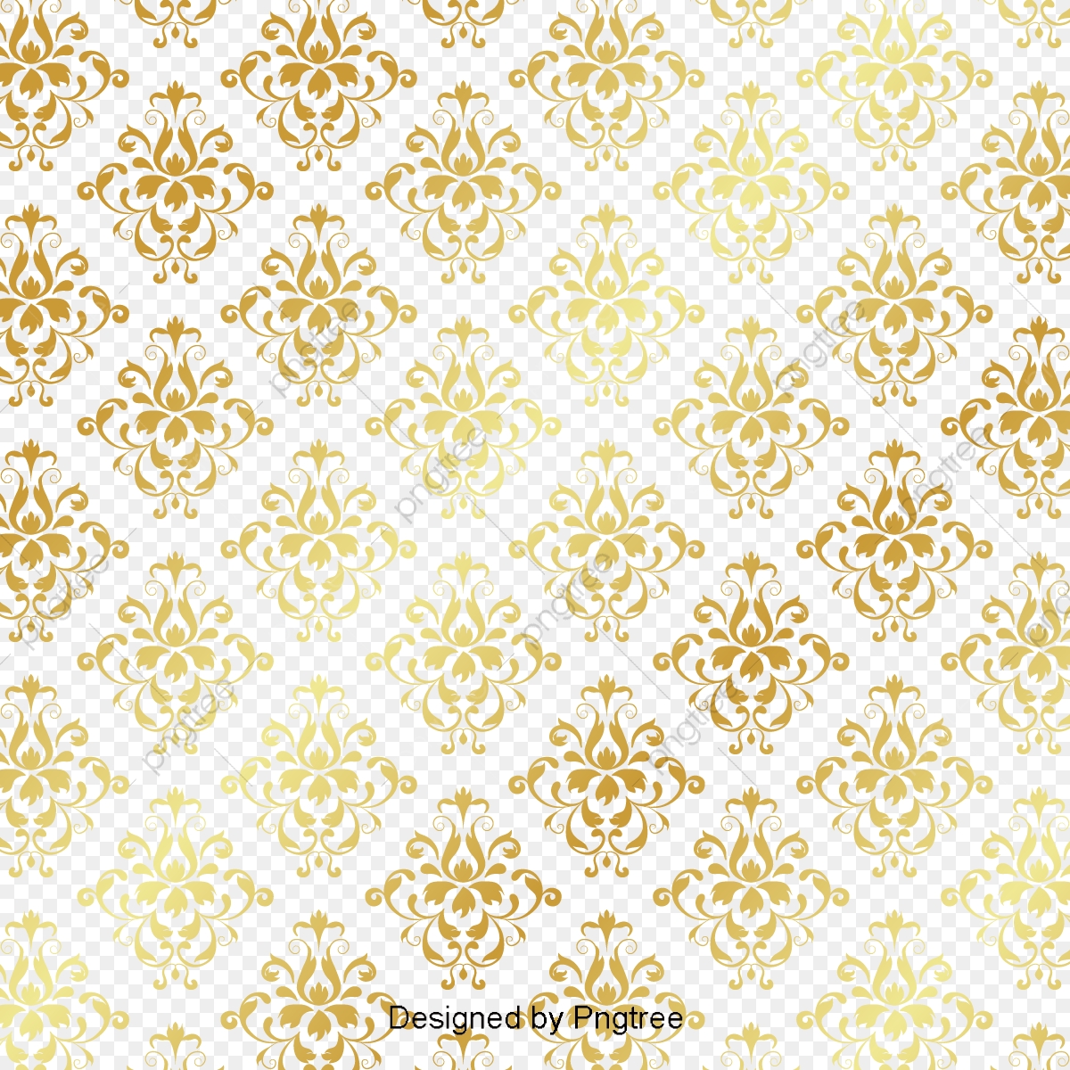 1200x1200 Thai Gold Pattern, Golden, Decorative Pattern, Texture Png
