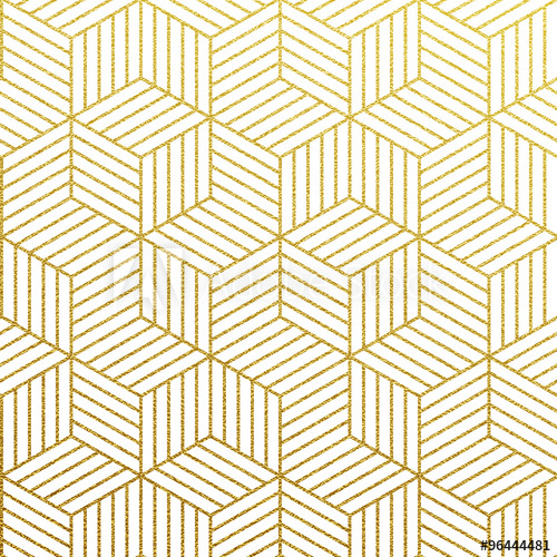 500x500 Vector Geometric Gold Pattern