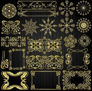 370x368 Vector Gold Pattern Free Vector Download