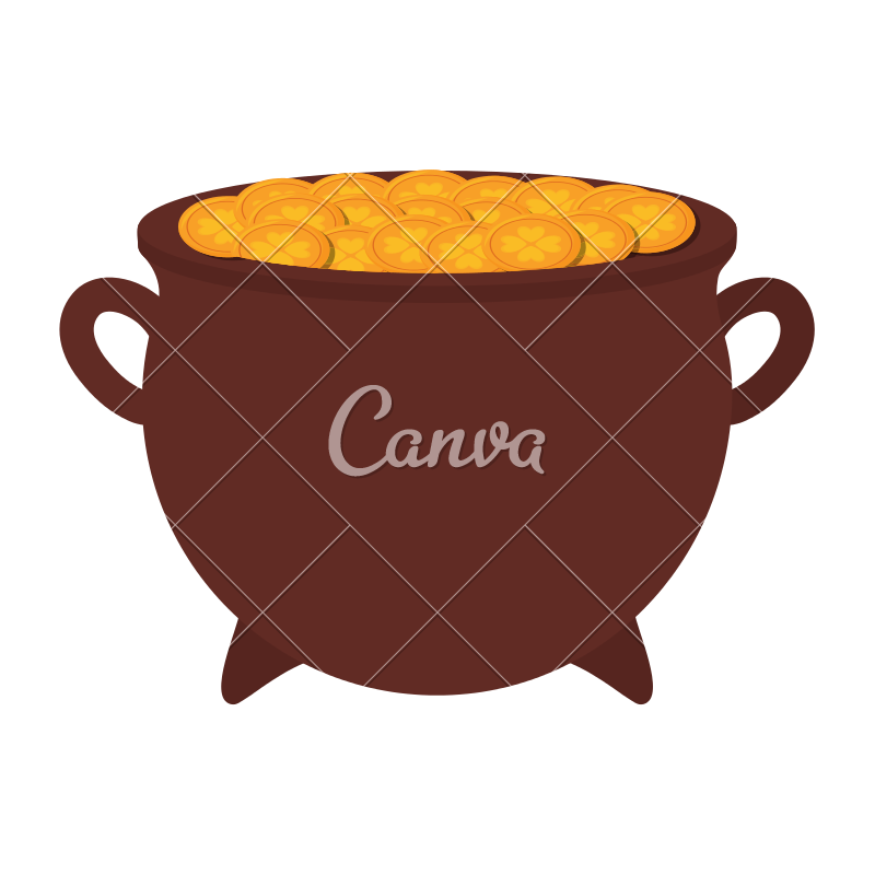 Gold Pot Design Vector 800x800 Gold Pot Design Vector