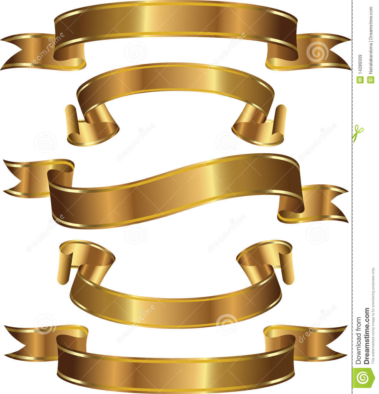 Gold Ribbon Banner Vector at Vectorified.com | Collection of Gold ...