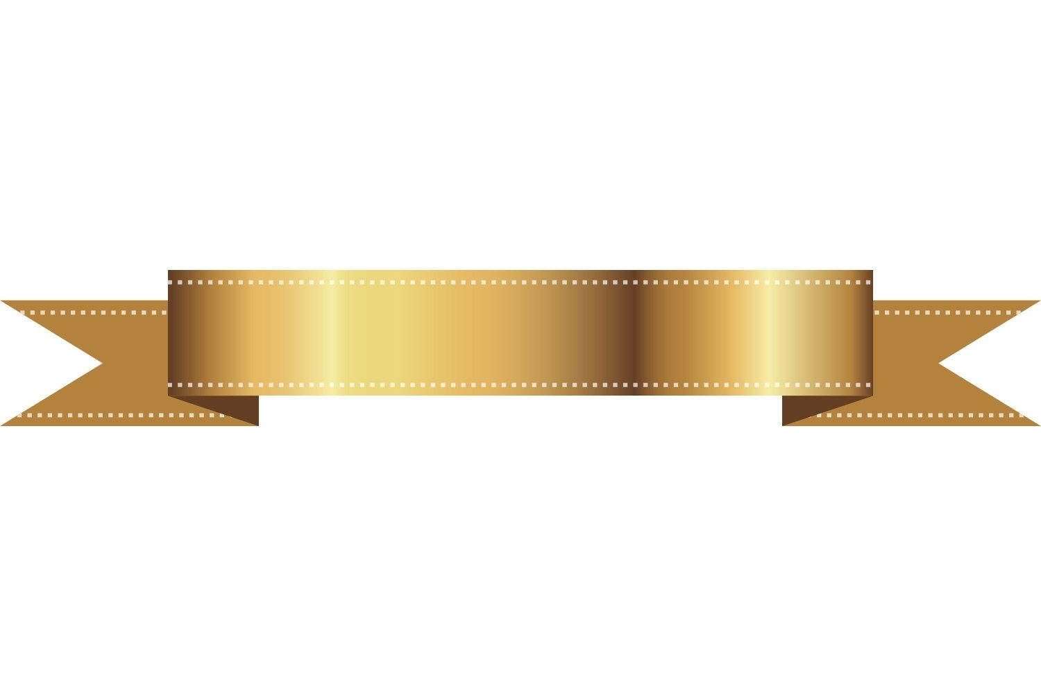 1500x1000 Gold Ribbon Banner Straight Website Templates. 